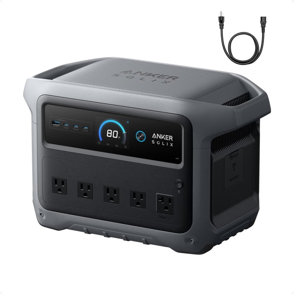 Anker SOLIX C1000 Gen 2 mit AC-Ladekabel, 2000 W 1024 Wh Powerstation
