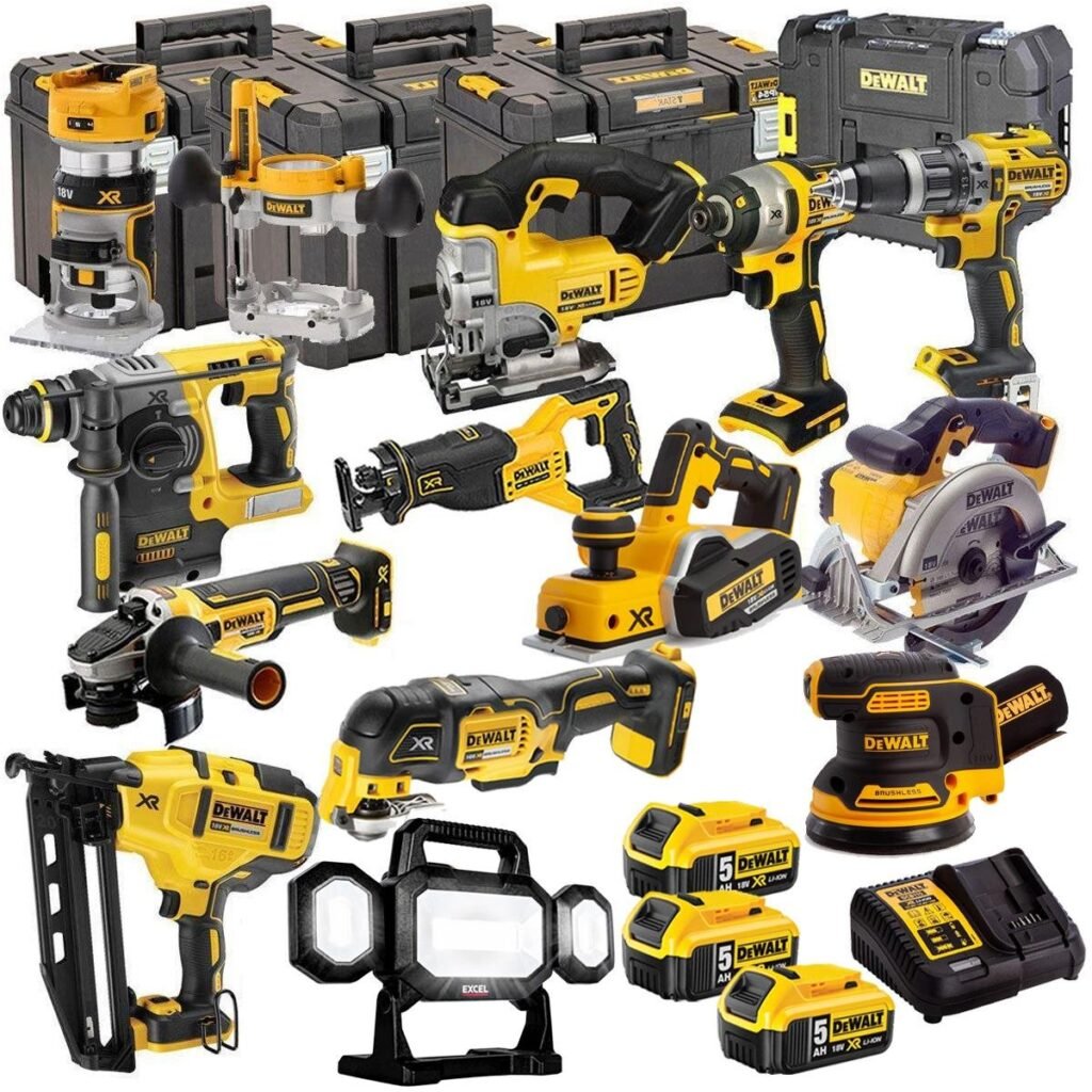 DEWALT 18V Akku-Kombiset 13-teilig mit 3 × 5,0-Ah-Akkus (T4TKIT-4824)
