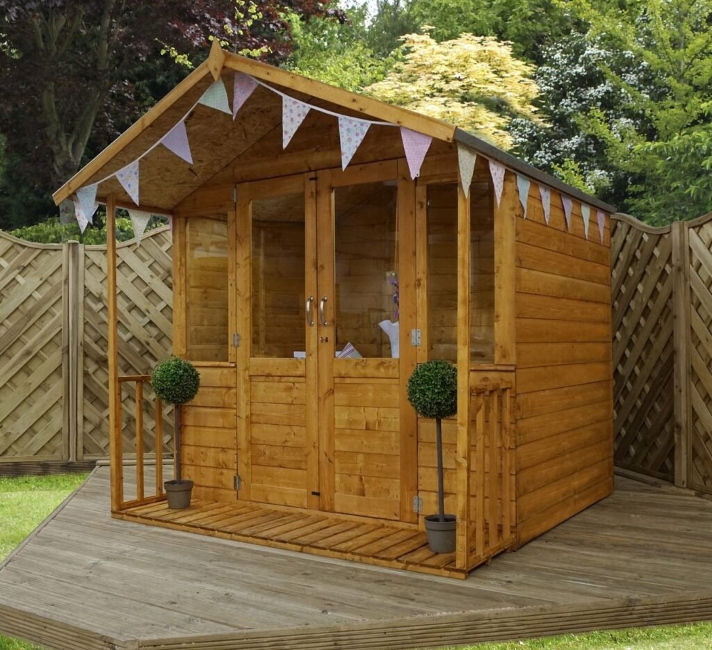 Mercia Holz-Gartenhaus 2,1 x 2,1 m – Blockhaus / Gartenschuppen