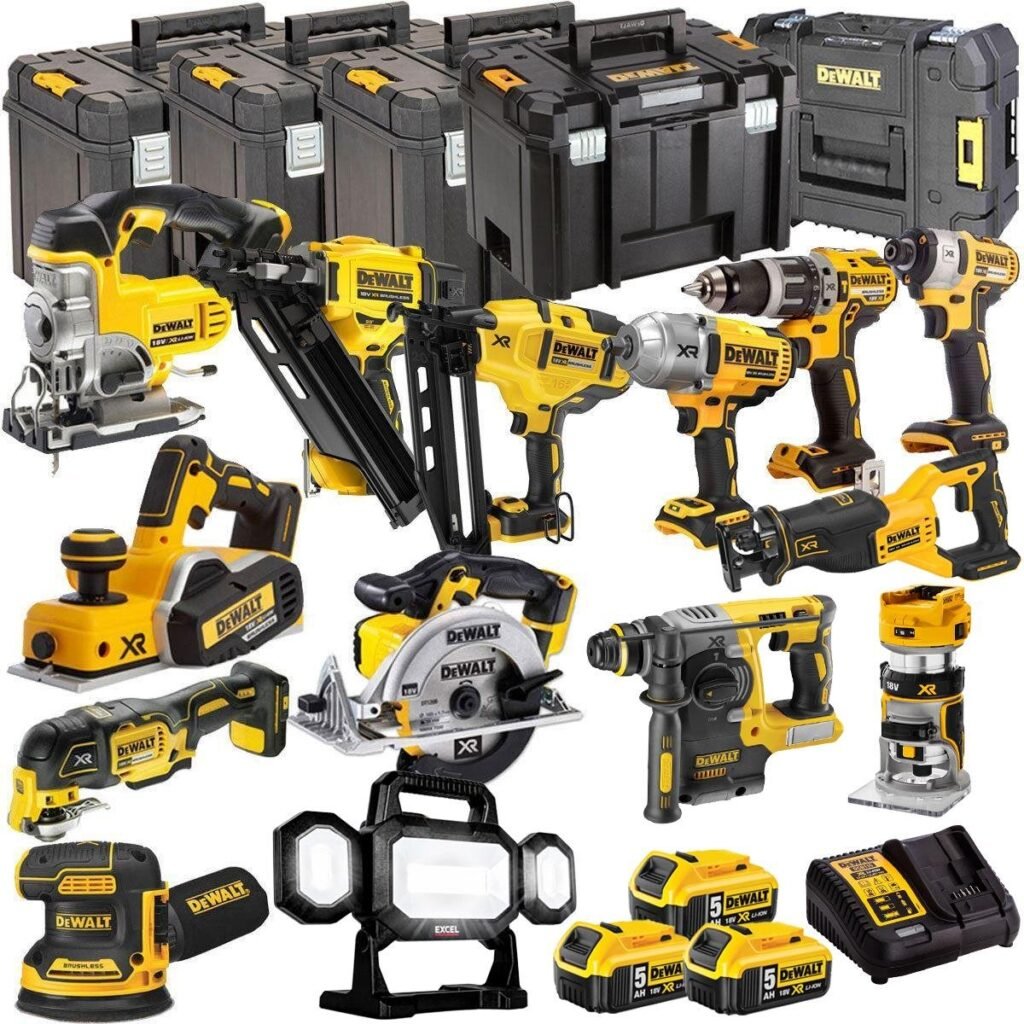 DEWALT 18V Akku-Kombiset 14-teilig mit 3 × 5,0-Ah-Akkus (DEWKIT14)